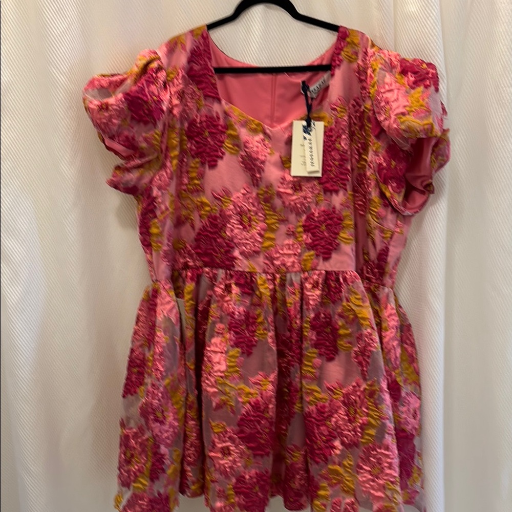 JessaKae Pink Floral Mini Dress